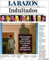 Portada de La Razón (España)