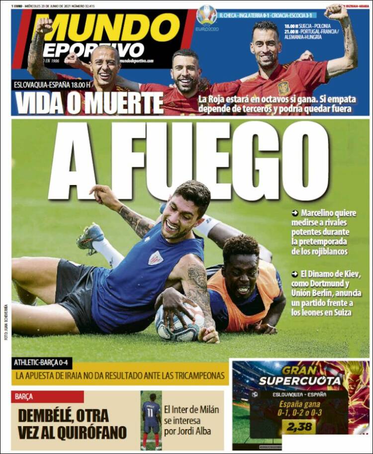 Portada de Mundo Deportivo Bizkaia (España)