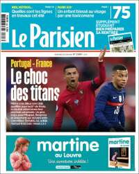 Portada de Le Parisien (Francia)