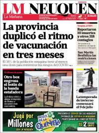 Portada de La Mañanade Neuquén (Argentina)