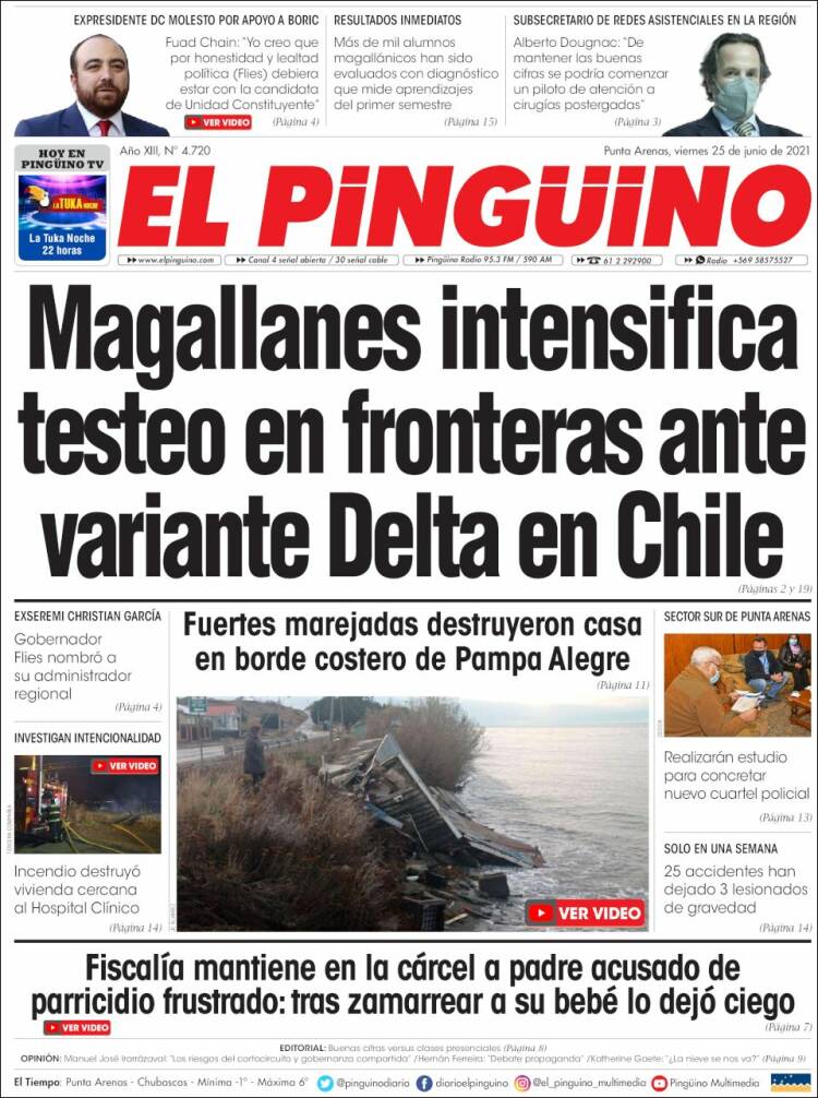 Portada de El Pingüino (Chile)
