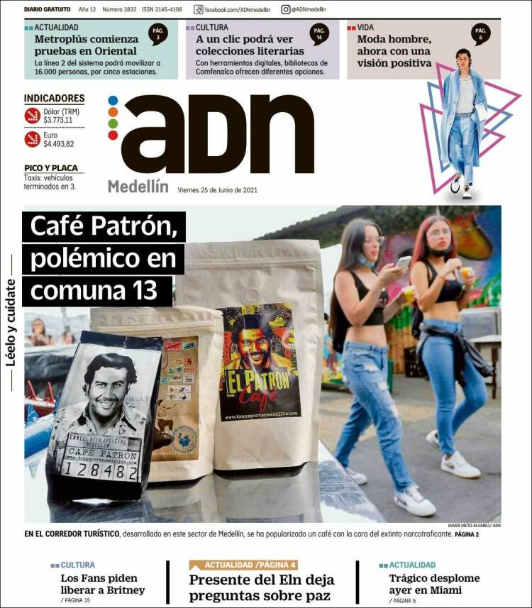 Portada de ADN - Medellín (Colombia)