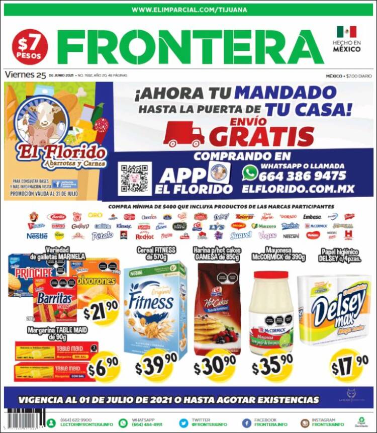 Portada de Frontera (México)