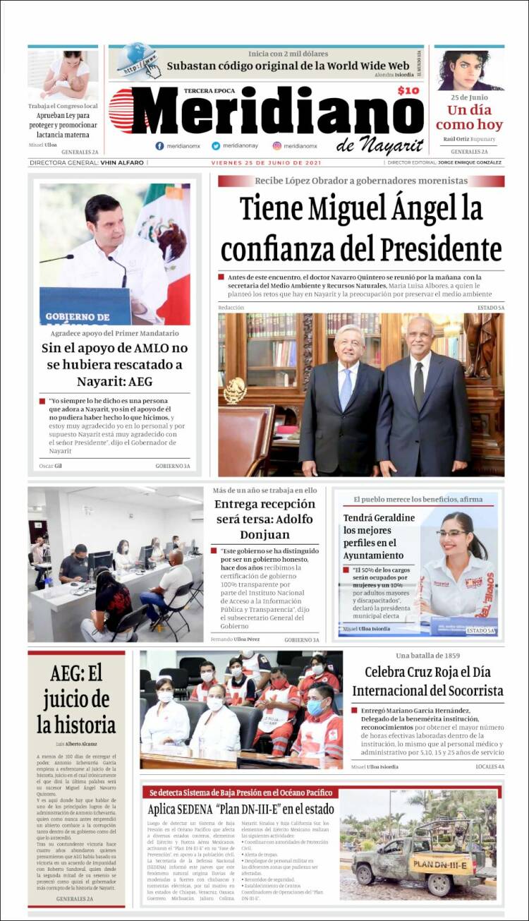 Portada de Meridiano (México)