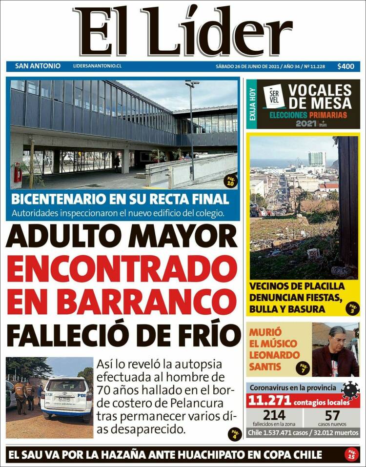 Portada de Lider de San Antonio (Chile)