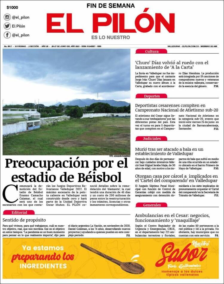 Portada de El Pilón (Colombia)