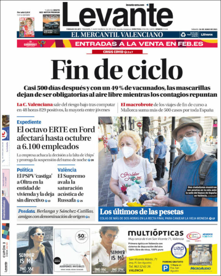 Portada de Levante (Espa&ntilde;a)