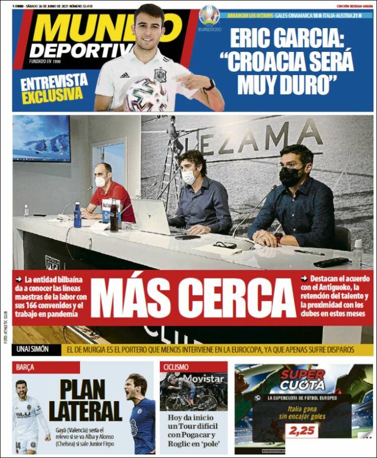 Portada de Mundo Deportivo Bizkaia (España)