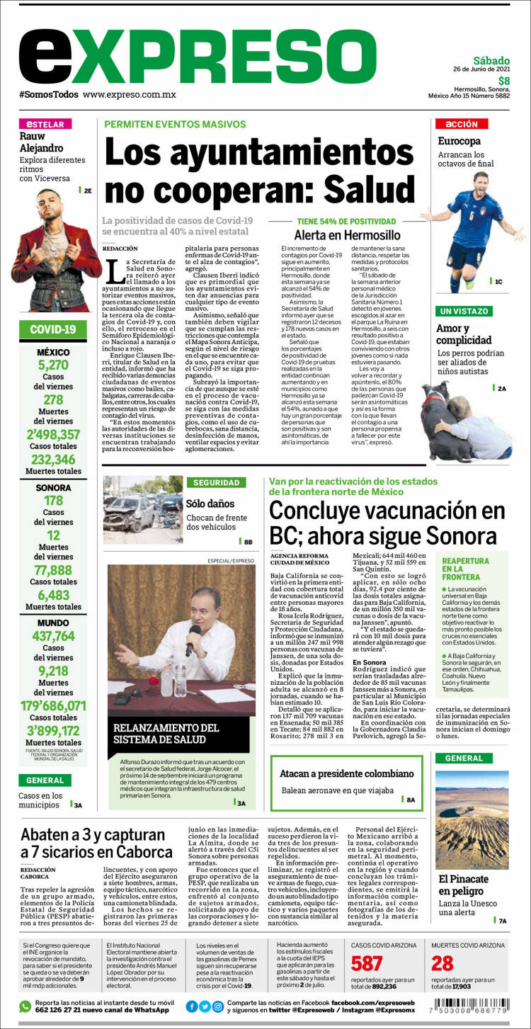 Portada de Expreso (México)