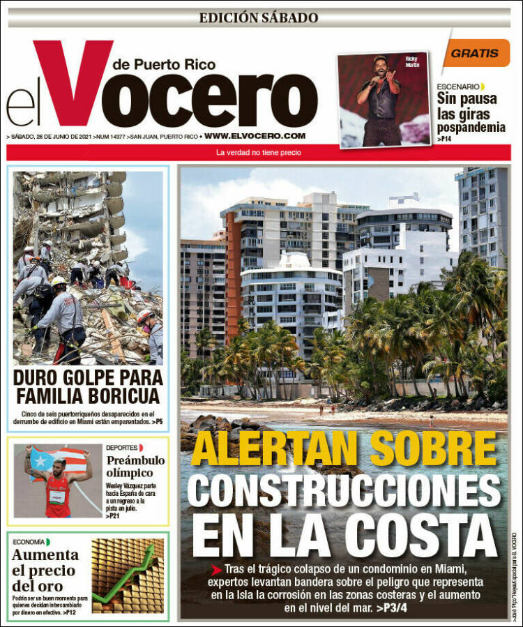 Portada de Vocero (Puerto Rico)