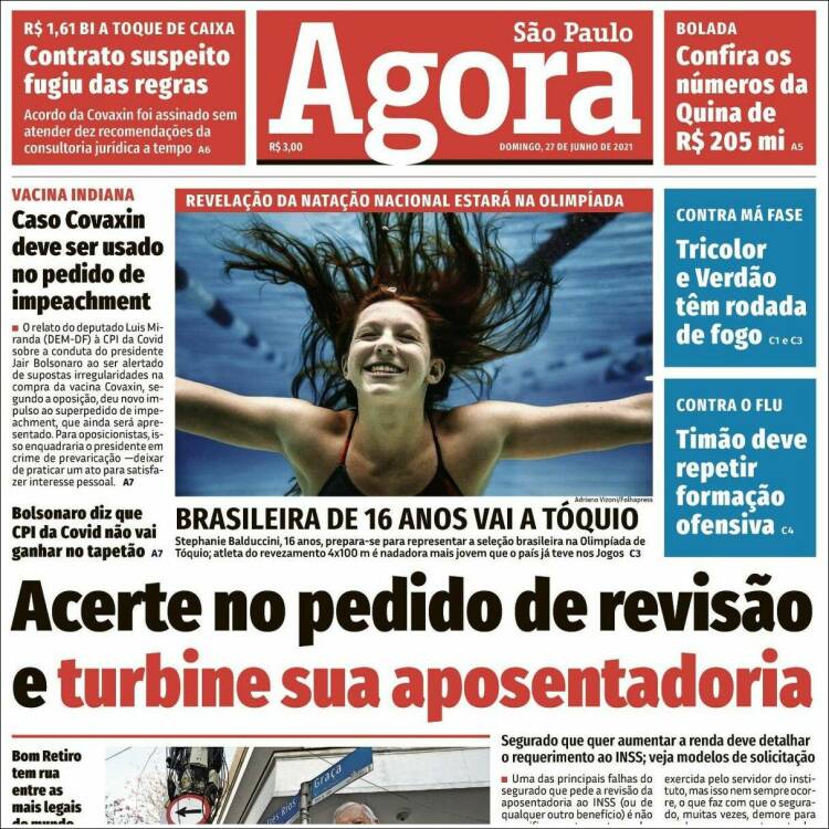 Portada de Jornal Agora (Brasil)