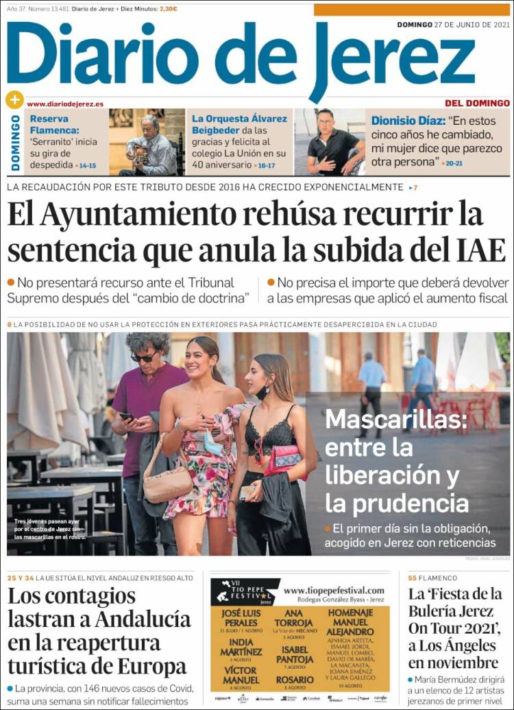 Portada de Diario de Jerez (España)