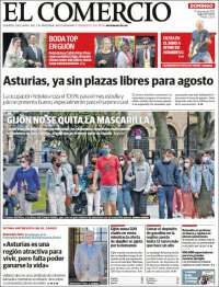 Portada de El Comercio - Gijón (España)