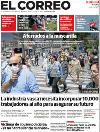 Portada de El Correo (España)