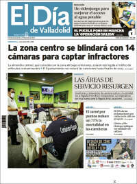 Portada de El Día de Valladolid (España)