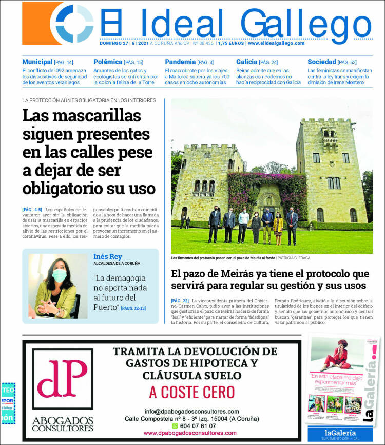 Portada de El Ideal Gallego (España)