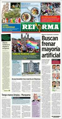 Portada de Reforma (México)