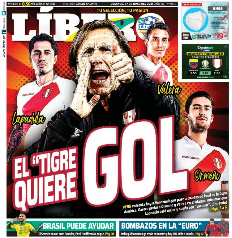 Portada de Líbero (Perú)