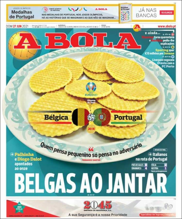 Portada de A Bola (Portugal)