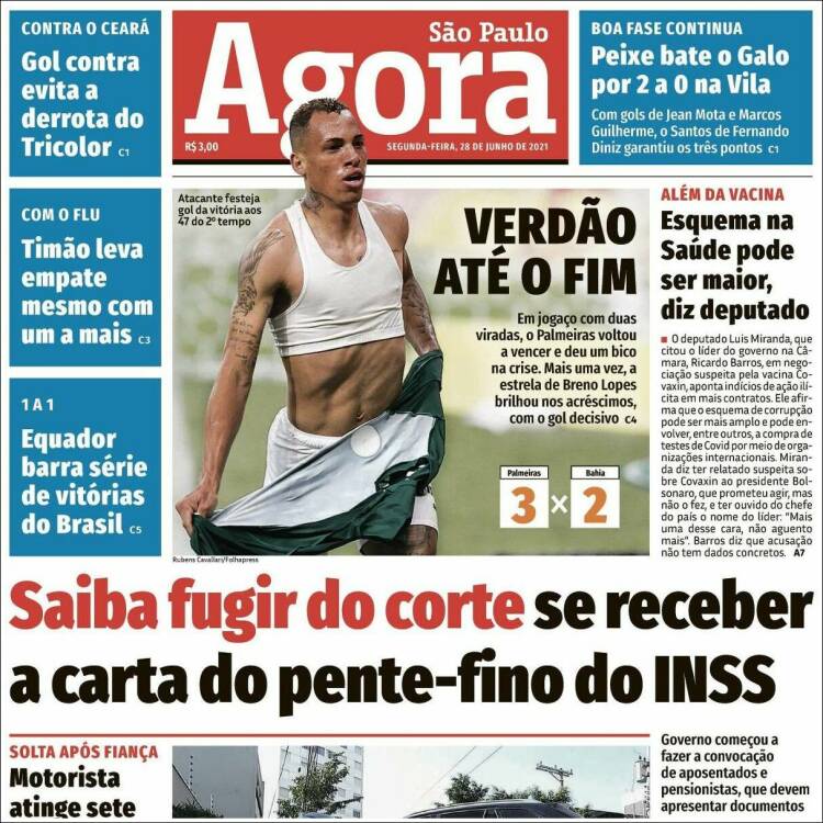 Portada de Jornal Agora (Brasil)