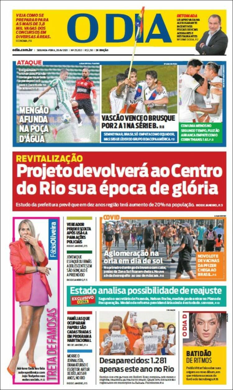 Portada de O Dia (Brasil)