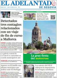 Portada de El Adelantado de Segovia (España)