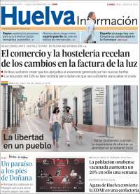 Portada de Huelva Información (España)