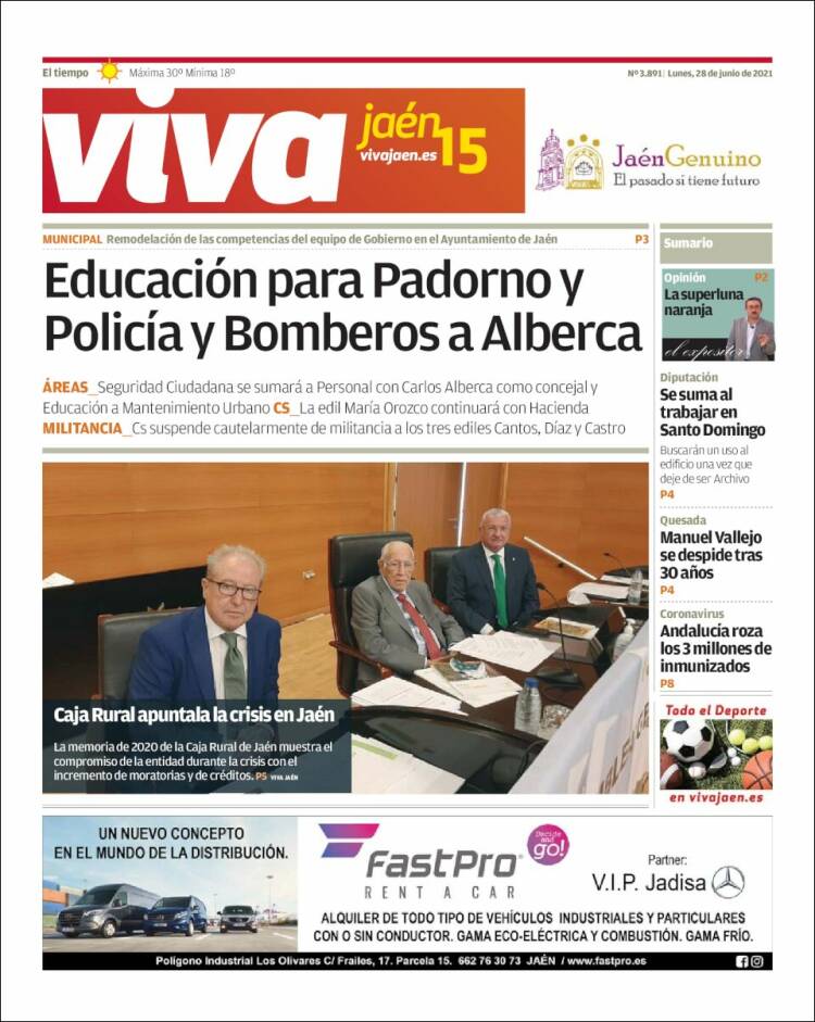 Portada de Viva Jaén (España)