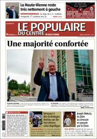 Portada de Le Populaire du Centre (Francia)