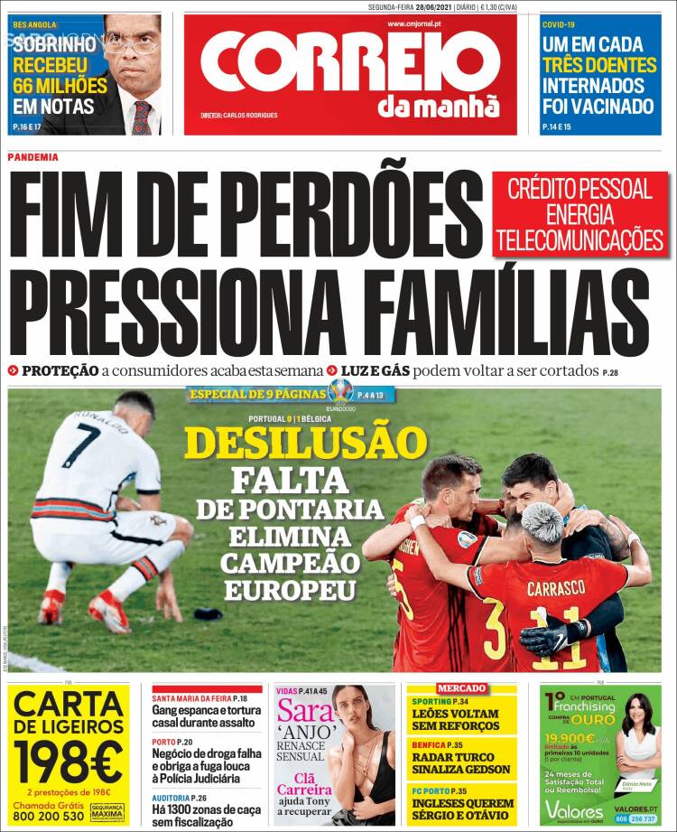 Portada de Correio da Manhã (Portugal)