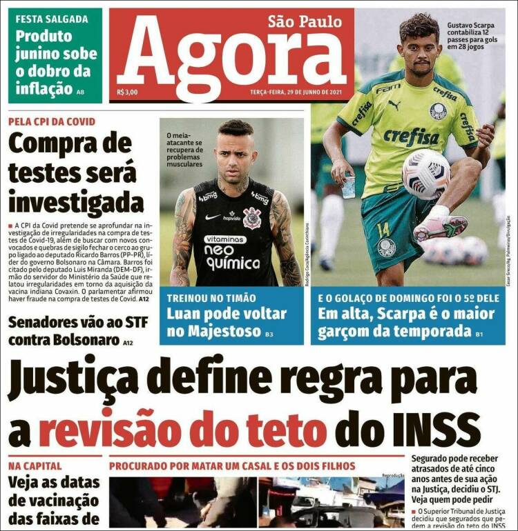 Portada de Jornal Agora (Brasil)