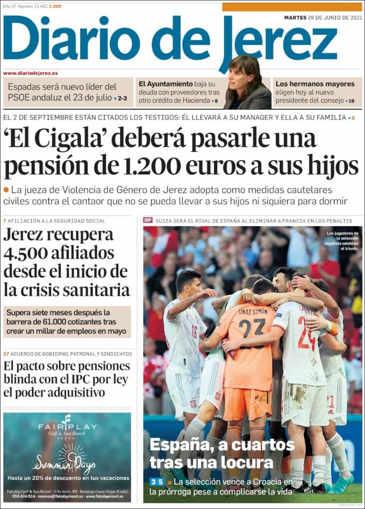 Portada de Diario de Jerez (España)