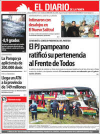 Portada de Diario de La Pampa (Argentina)