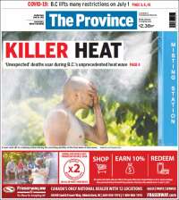 Portada de The Province (Canadá)