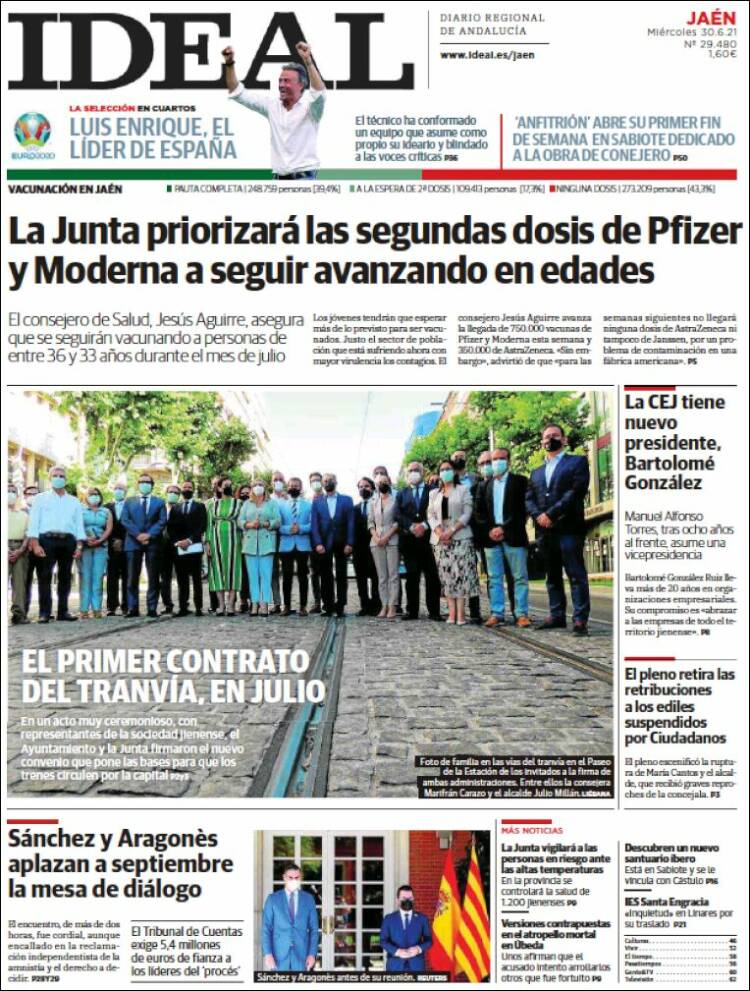 Portada de El Ideal de Jaén (Espa&ntilde;a)