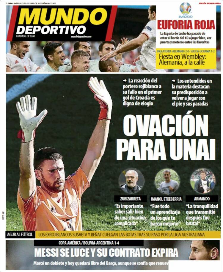 Portada de Mundo Deportivo Bizkaia (Espa&ntilde;a)