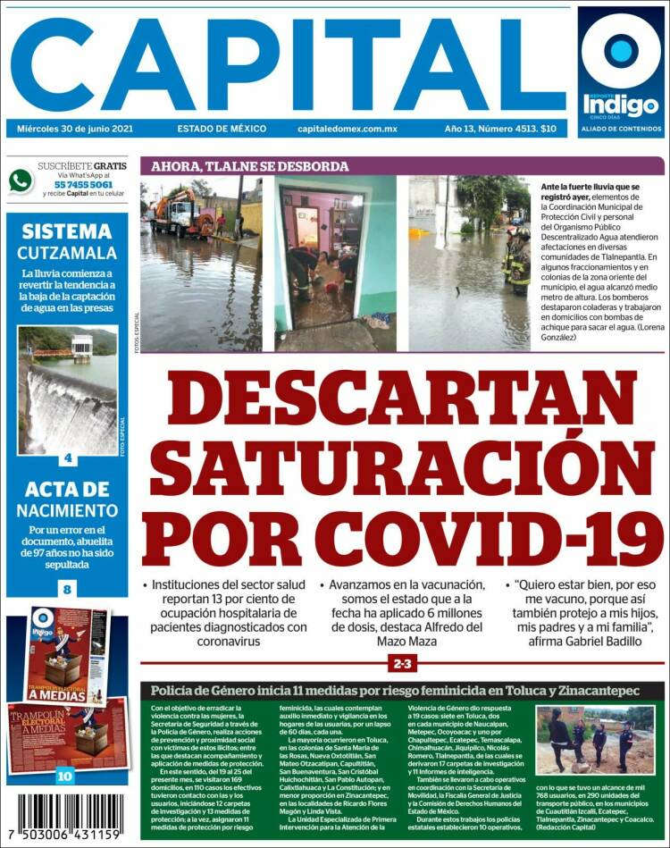 Portada de Capital México (M&eacute;xico)