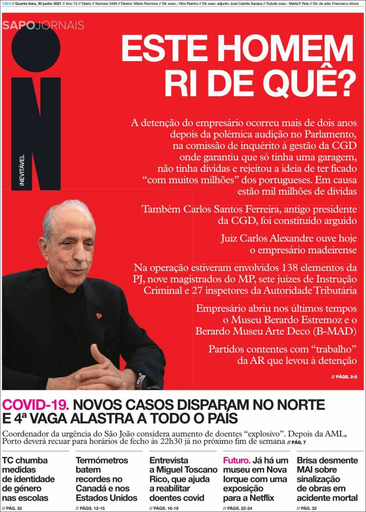 Portada de I - informação (Portugal)