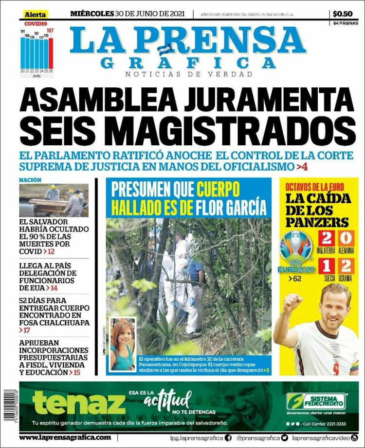 Portada de La Prensa Gráfica (El Salvador)