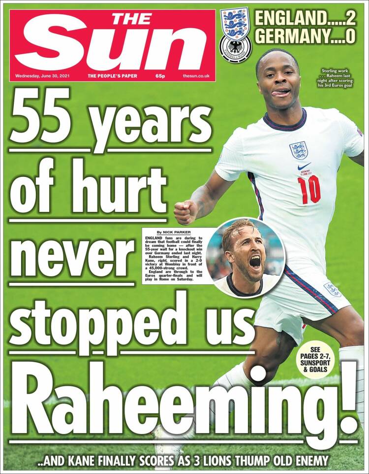 Portada de The Sun (Reino Unido)
