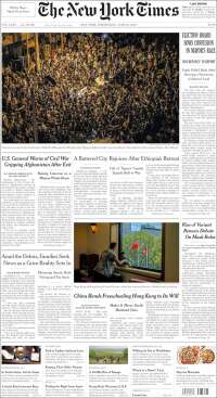 Portada de New York Times (USA)