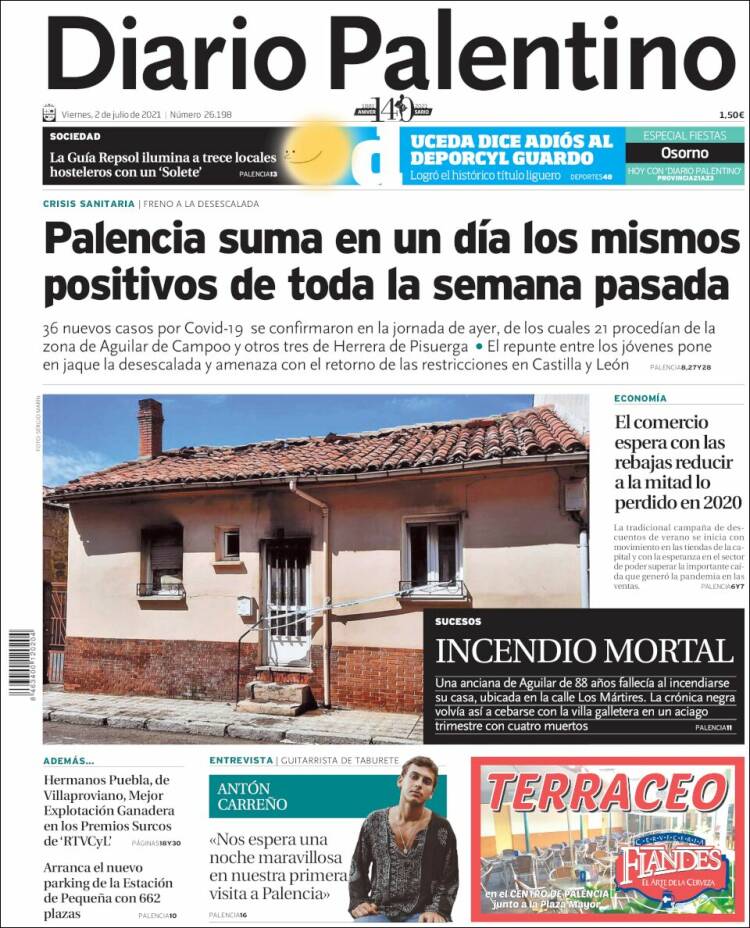 Portada de Diario Palentino (España)