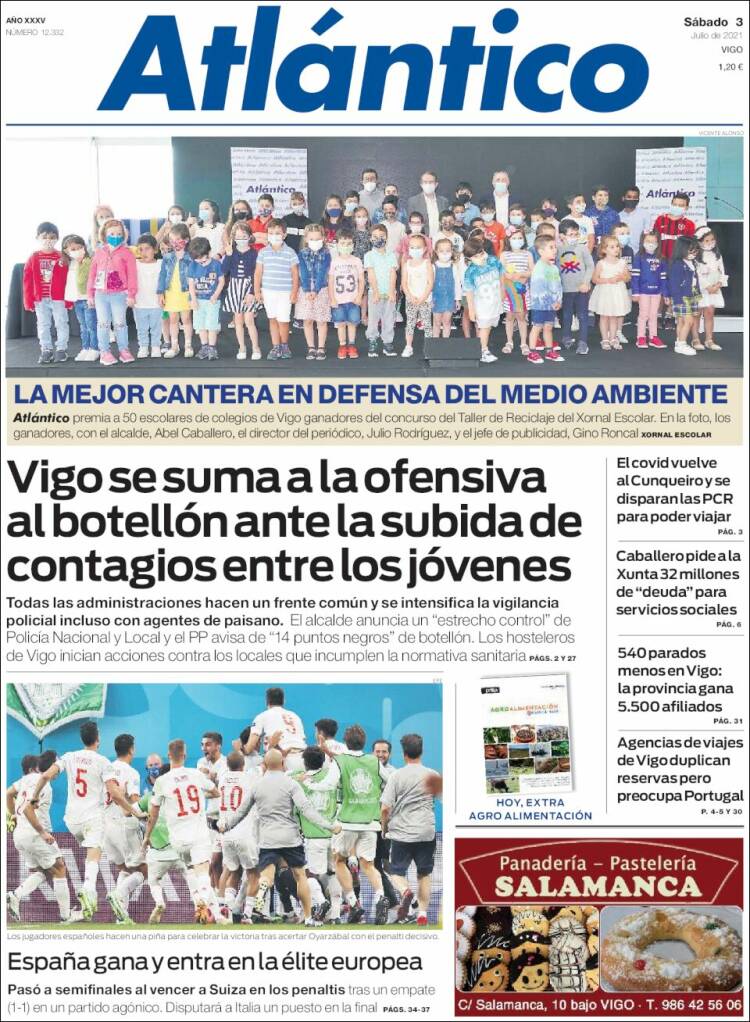 Portada de Atlántico Diario (Espa&ntilde;a)