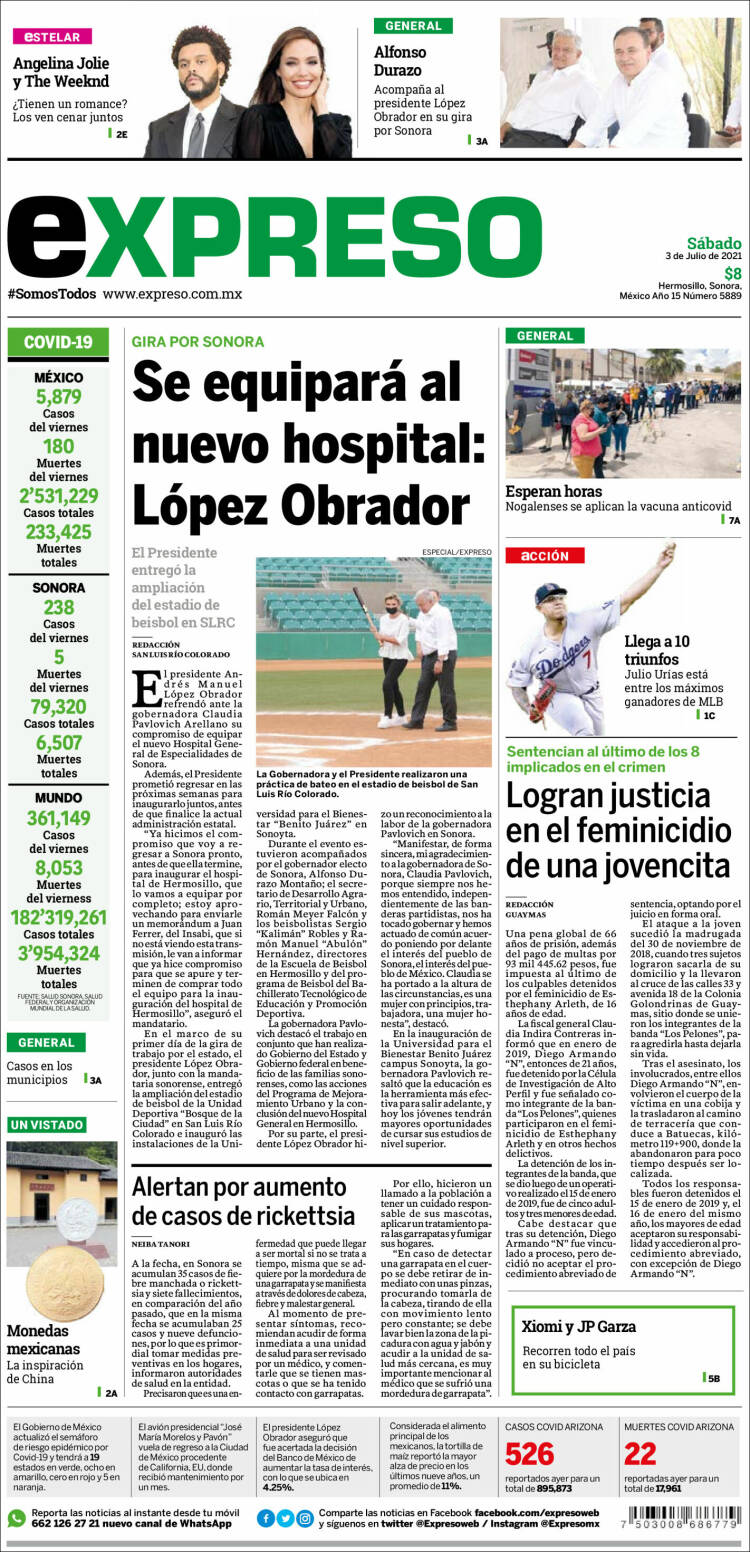 Portada de Expreso (México)