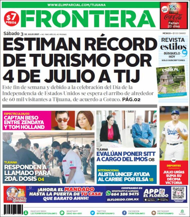 Portada de Frontera (México)