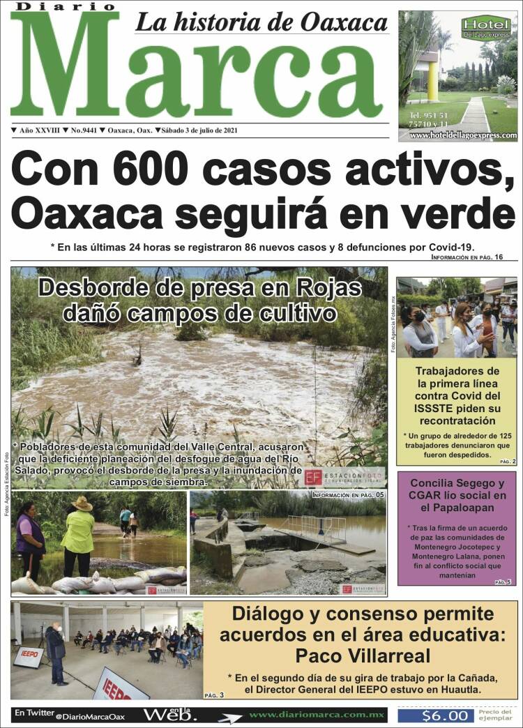 Portada de Diario Marca (México)