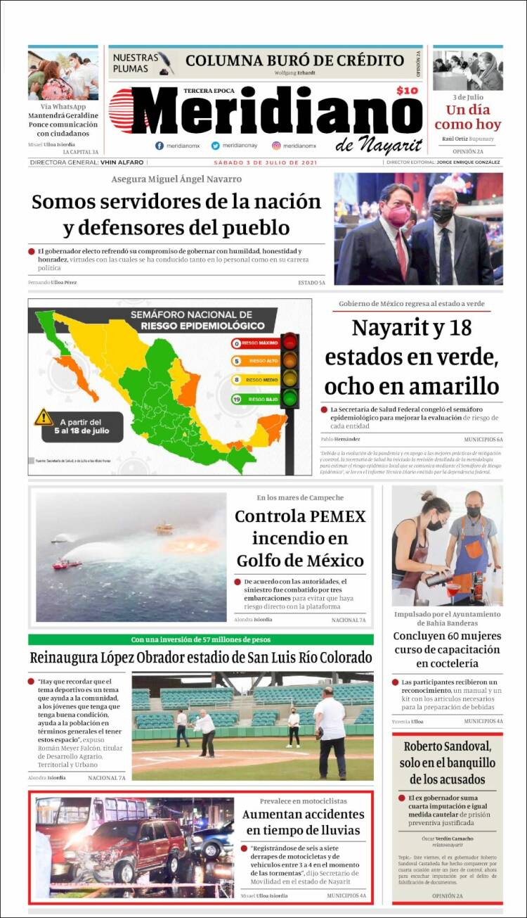 Portada de Meridiano (México)