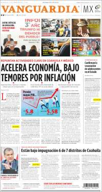 Portada de Vanguardia (México)