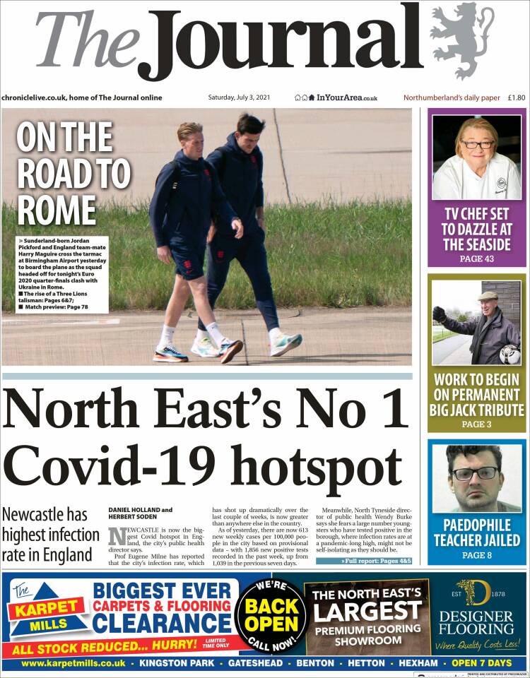 Portada de The Journal (Reino Unido)