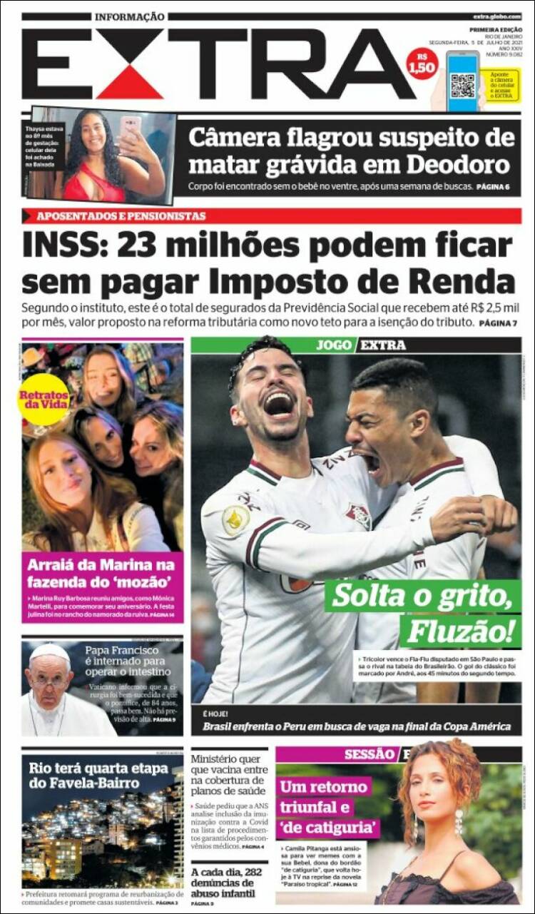Portada de Extra (Brasil)